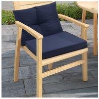 Garden Sanctuary Navy Blue Outdoor Chair Cushions & Backrest Set