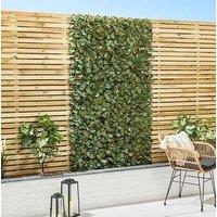 Marco Paul Exapanding 6ft Ivy Trellis Screening Panel Artificial Leaf in Green