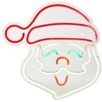Samuel Alexander 35cm USB Powered Light up Christmas Santa Multi-Coloured Neon Sign