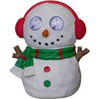 Samuel Alexander Outdoor Blinkin' Frosty Snowman with White LEDs & Timer Function