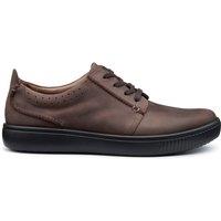 Hotter Men's 'Jasper' Dual Fit Casual Shoes in Chocolate | Size: 10