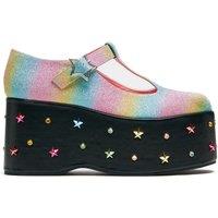 Shino Rainbow Platform Mary Janes