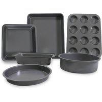Carter & Clay Silver Non-Stick 6 Piece Baking Set in Metallic Silver