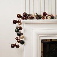 Scottish Everlastings Ltd 183cm Bauble Garland Green & Bronze