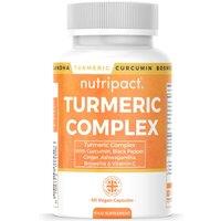 Nutripact Turmeric Curcumin 6 in 1 Joint Support Complex - 60 Vegan Capsules in Orange | Size: Pack of 60