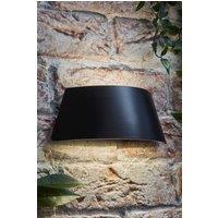 ValueLights John Curved Matte Black Downlight IP65 LED Outdoor Wall Light
