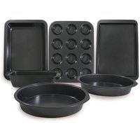 Carter & Clay Steel Non-Stick 6 Piece Baking Set in Grey
