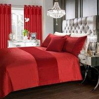 Intimates Pinsonic Geometric Modern Duvet Cover & Pillowcase in Red | Size: Super King
