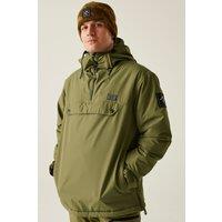 Dare 2b Men's Freeride Overhead Waterproof Breathable Insulated Skiing Jacket in Green | Size: Medium