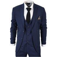 TruClothing Men's IM1 Classic Plain 3 Piece Suit in Navy | Size: 46R