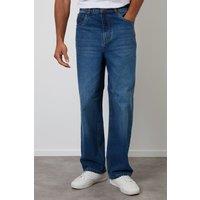 Threadbare Men's Baggy Fit Jeans in Blue | Size: 34R