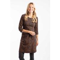 Weird Fish Women's Starshine Printed Jersey Dress in Midnight | Size: 12