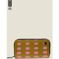 Orla Kiely Women's Forget Me Not Wallet - Optical Oval Ochre in Green