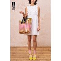 Orla Kiely Women's Carryall Large Tote - Optical Oval Ochre in Green