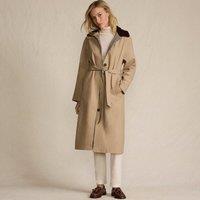 Lands' End Women's Reversible Belted Trench Coat in Light Tan | Size: 8