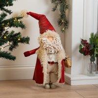 Scottish Everlastings Ltd 82cm Plush Santa Ornament in Red