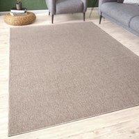 THE RUGS Flex Collection Solid Design Low Pile Extra Large Living Room Rug in Beige | Size: 160 cm x 230 cm