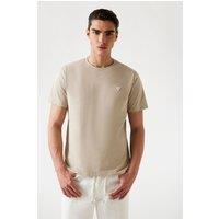 Guess Men's Crew Neck Patch Tee Logo Stone | Size: Small