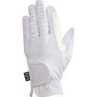 Hy5 Men's Synthetic Leather Riding Gloves in White | Size: XL