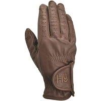 Hy5 Men's Synthetic Leather Riding Gloves in Brown | Size: XL