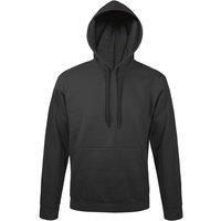 SOL'S Men's Snake Hooded Sweatshirt Hoodie in Dark Grey | Size: Medium
