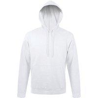 SOL'S Men's Snake Hooded Sweatshirt Hoodie in White | Size: XL