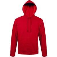 SOL'S Men's Snake Hooded Sweatshirt Hoodie in Red | Size: Large