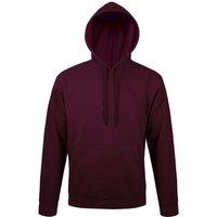 SOL'S Men's Snake Hooded Sweatshirt Hoodie in Burgundy | Size: 3XL