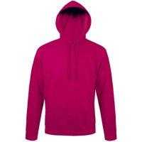 SOL'S Men's Snake Hooded Sweatshirt Hoodie in Fuchsia | Size: XL