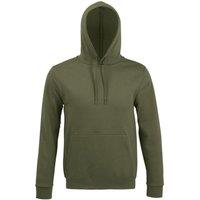 SOL'S Men's Snake Hooded Sweatshirt Hoodie in Dark Green | Size: Small