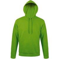 SOL'S Men's Snake Hooded Sweatshirt Hoodie in Lime | Size: 2XL