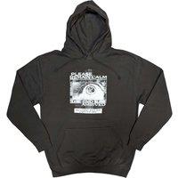 Bring Me The Horizon Men's Remain Calm FP Hoodie in Grey | Size: XL