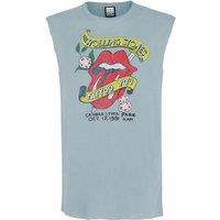 Amplified Men's Tattoo You The Rolling Stones Tank Top in Pale Blue | Size: Large