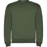 ROLY Men's Clasica Crew Neck Sweatshirt in Dark Green | Size: XS