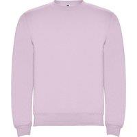 ROLY Men's Clasica Crew Neck Sweatshirt in Light Pink | Size: XS