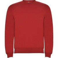 ROLY Men's Clasica Crew Neck Sweatshirt in Red | Size: XS