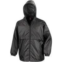Result Core Men's Core Lightweight Waterproof Jacket in Black | Size: 2XL