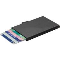 C-Secure Men's Aluminium RFID Blocking Card Holder in Black