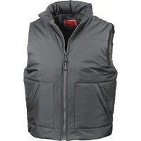 Result Men's Fleece Lined Body Warmer in Dark Grey | Size: Medium