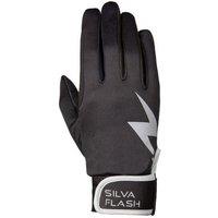Hy Men's Silva Flash Riding Gloves in Black | Size: Large