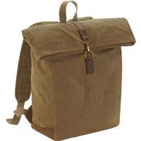 Quadra Men's Heritage Leather Accents Backpack in Light Brown