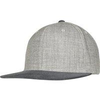 Flexfit by Yupoong Men's Melange Velour Snapback Cap in Light Grey