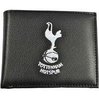 Tottenham Hotspur FC Men's Embroidered Bi-Fold Wallet in Black