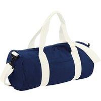 Bagbase Men's Plain Varsity Barrel Duffle Bag (20 Litres) Pack of 2 in Dark Navy
