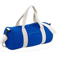 Bagbase Men's Plain Varsity Barrel Duffle Bag (20 Litres) Pack of 2 in Bright Blue