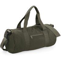 Bagbase Men's Plain Varsity Barrel Duffle Bag (20 Litres) Pack of 2 in Pale Green
