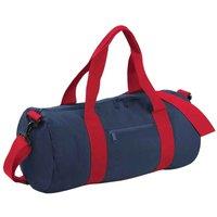Bagbase Men's Plain Varsity Barrel Duffle Bag (20 Litres) Pack of 2 in Navy