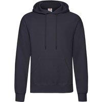 Fruit of the Loom Men's Classic Hooded Sweatshirt in Mid Navy | Size: Medium
