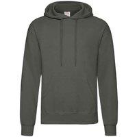Fruit of the Loom Men's Classic Hooded Sweatshirt in Mid Grey | Size: Large