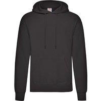 Fruit of the Loom Men's Classic Hooded Sweatshirt in Black | Size: 2XL
